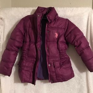 U.S. Polo Assn. Purple Puffer Jacket/Coat